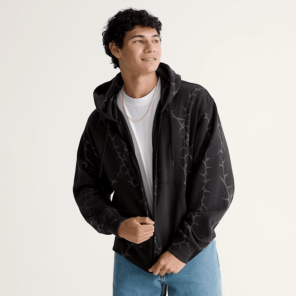 Prickler Prickler patch zip hoodie - Black – D-STRUCTURE
