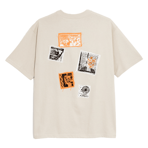 Punk patch t-shirt - Taupe mist