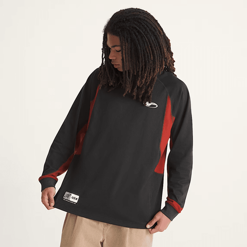 Retro sport long sleeve t-shirt - Black
