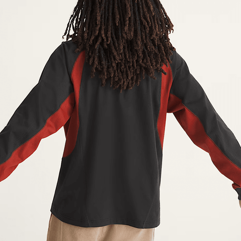 Retro sport long sleeve t-shirt - Black