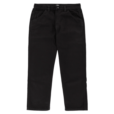 Skate check-5 loose denim pants - Black