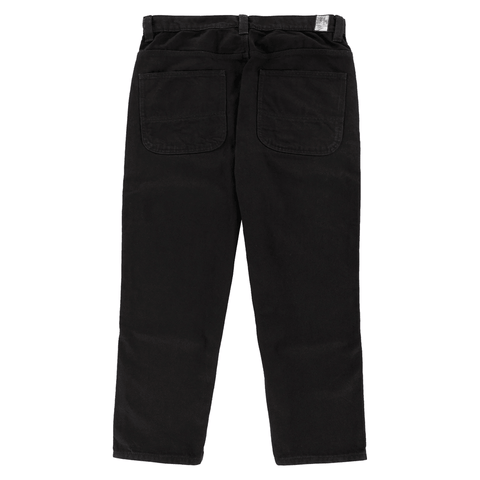 Skate check-5 loose denim pants - Black