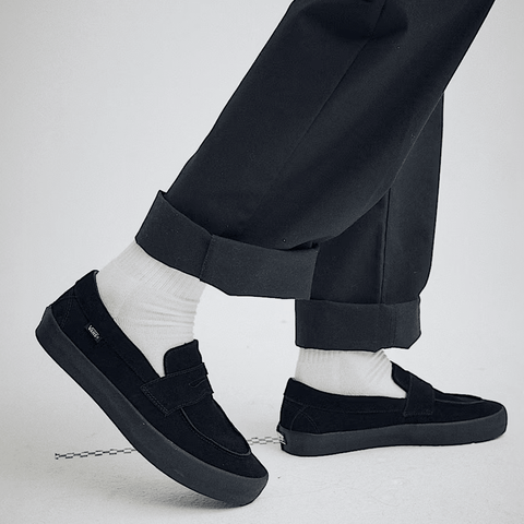 Skate Loafer shoes - Black suede