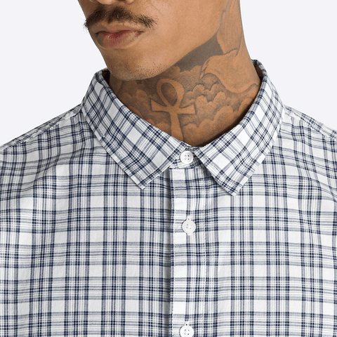 Wilshire mini plaid shirt - Marshmallow