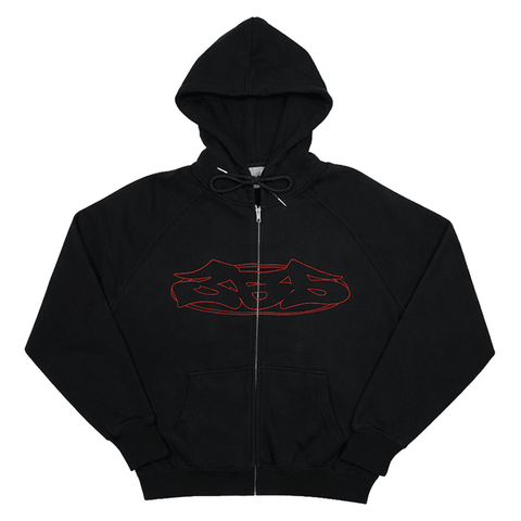 365 zip hoodie - Black