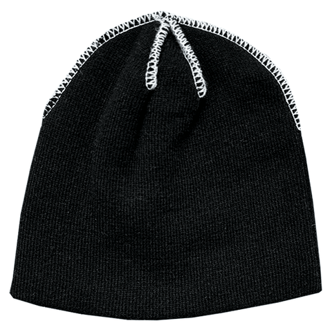 Inside out skully beanie - Black