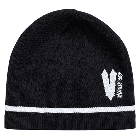 Ribbed skully beanie - Black
