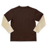 Double layered long sleeve - Brown