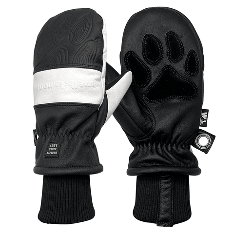 B Dog mitts - Black / White