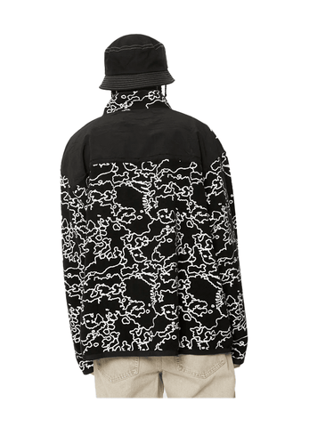 Fleece Afends Script recycled - Black camo