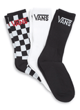 Socks Vans Classic crew 3 pack - Black / Checkerboard / White
