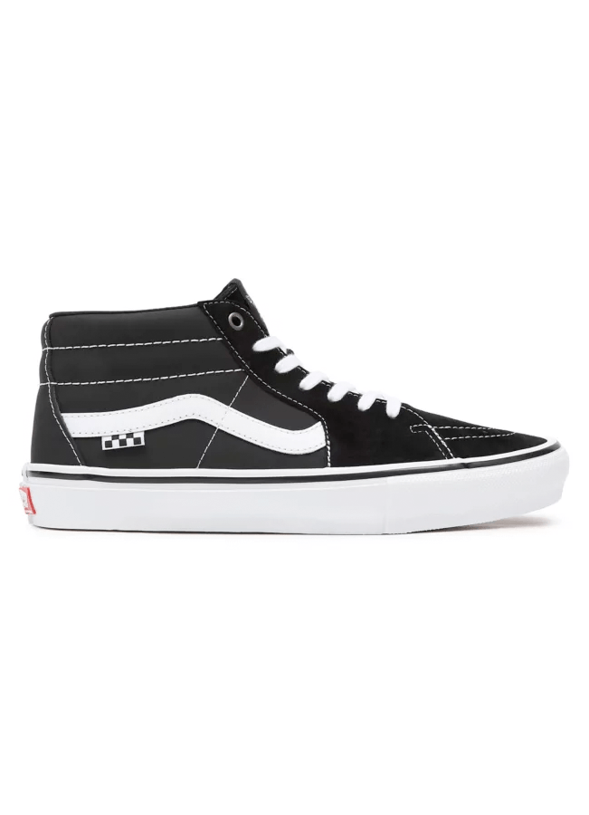 Shoes Vans Skate Grosso mid - Black / White / Emo leather